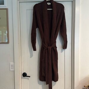 Open edit long cardigan